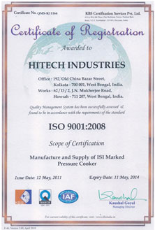 ISO Certificate 9001:2008